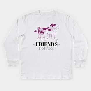 Vegan for animals Kids Long Sleeve T-Shirt